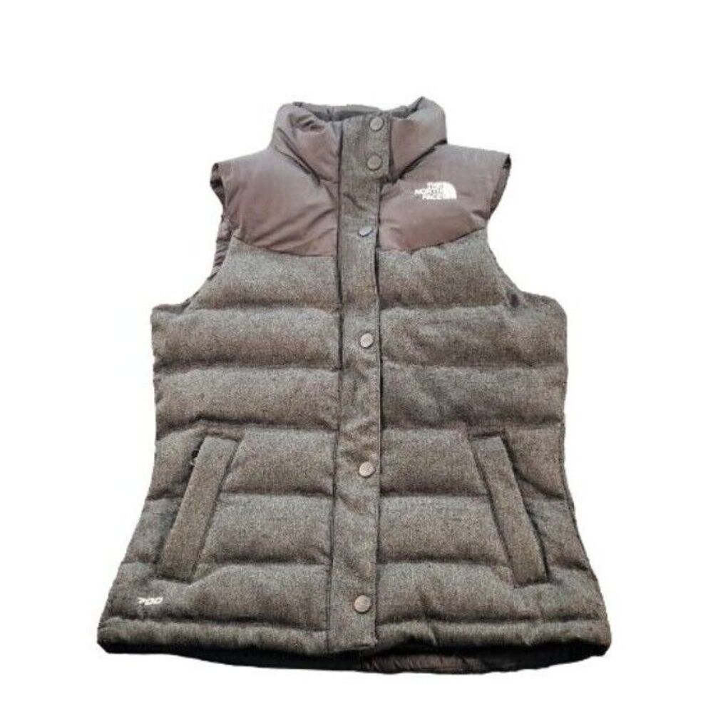 The North Face 700 Puffer Jacket Women Sz XS Full Zip Gray Outerwear‎ Winter